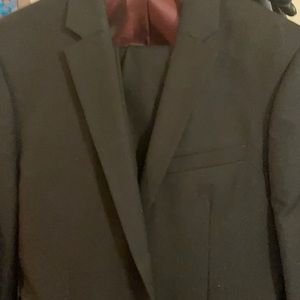 Topman full black suit, pants hemmed